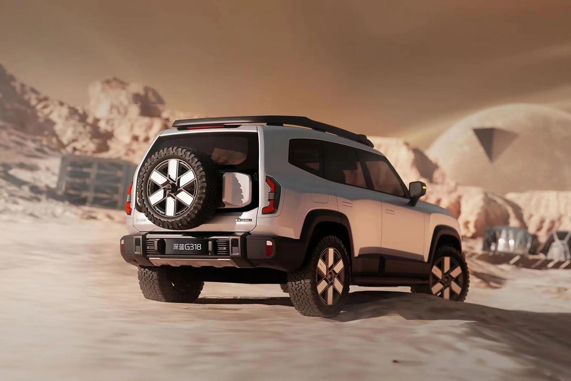 Changan DeepBlue Shenlan G318 4-Wheel Suv Bahan bakar hibrida listrik 4WD Off-road Ev Mobil Kendaraan energi baru
