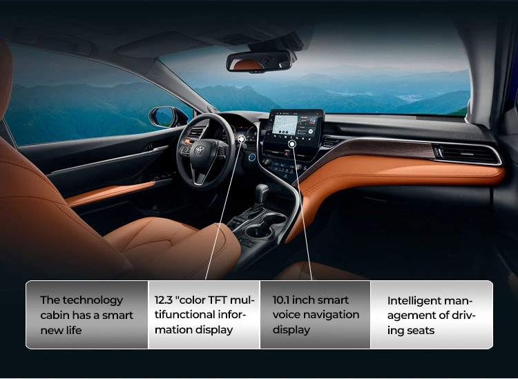 Mid Size Luxury Toyota Camry Mobil hibrida Penggerak roda depan 150 Hp