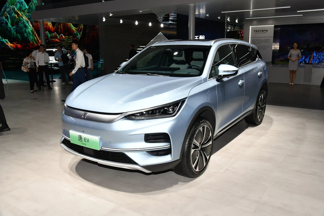 Mobil listrik BYD Tang mewah EV 185Km / H kiri drive plug In SUV hibrida
