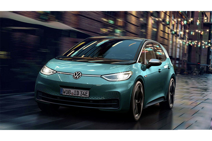 300 Miles Range Volkswagen Electric Car 160km/h 5 Seat VW ID3 Electric Car
